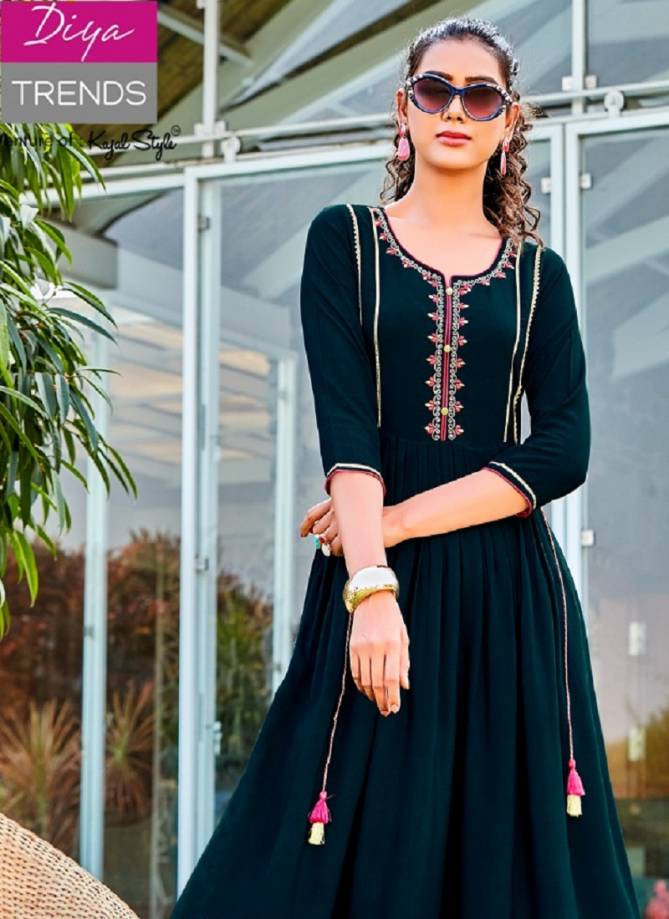 Diya Summer Beauty Latest Designer Anarkali  Kurti  collection